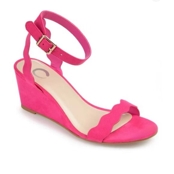 Steve Madden Journee Collection Womens Loucia Buckle Ankle Strap Wedge Sandals - Picture 2 of 9